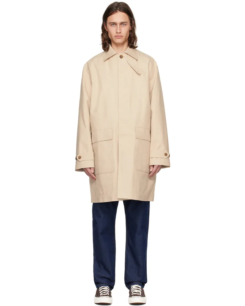 Kitsuné Beige Button Coat P218