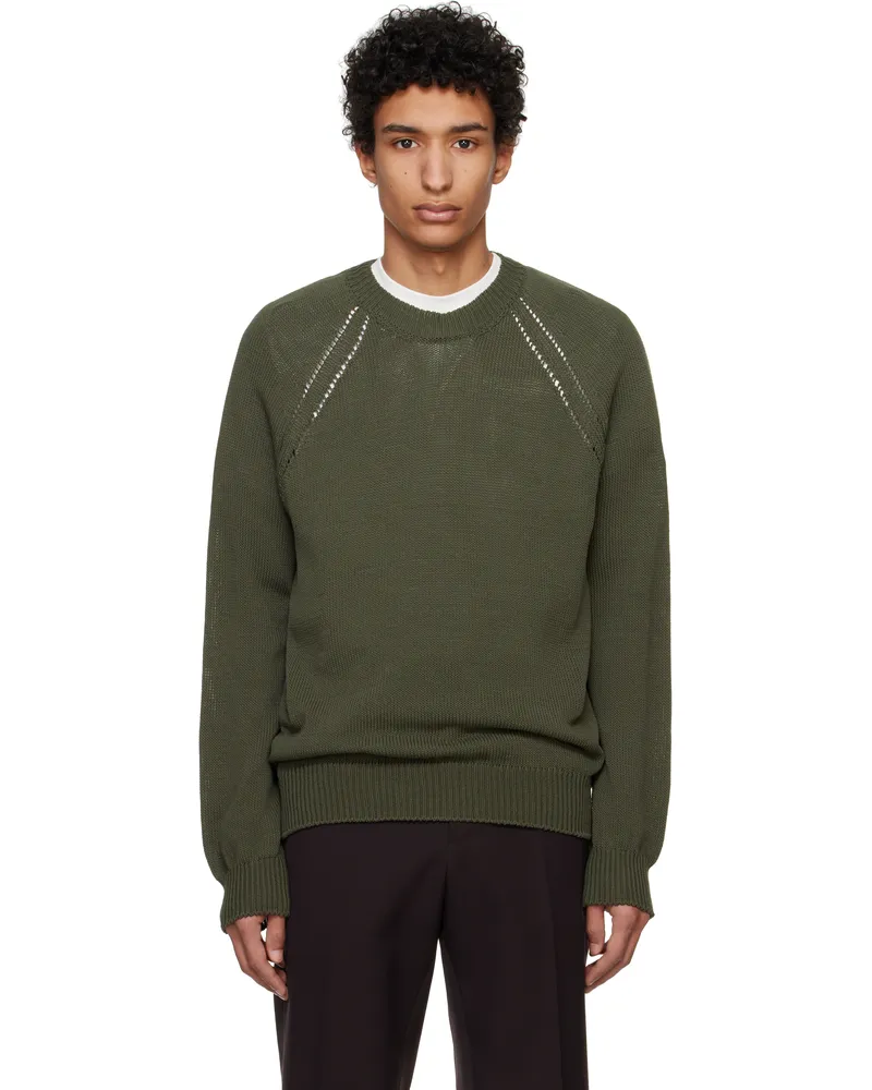 Jil Sander Green Seamless Sweater 312