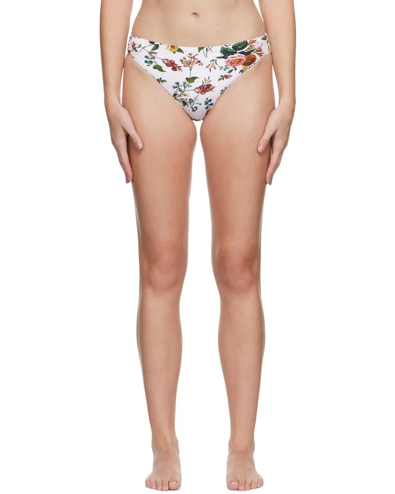 Erdem White Thea Bikini Bottom White