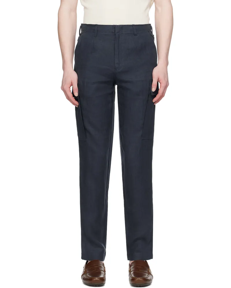 Ralph Lauren Navy Cinch Cargo Pants Spring
