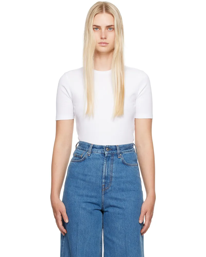 Totême White Classic T-Shirt 047