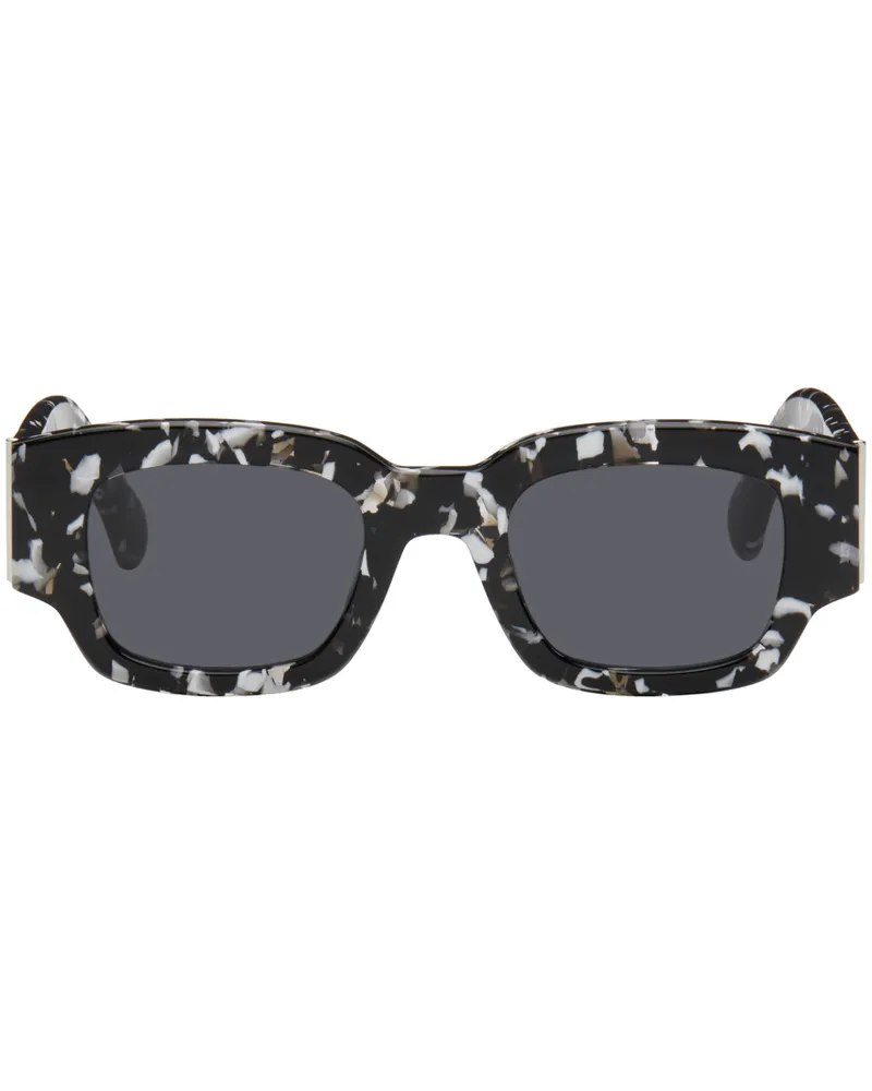 AMI Paris Black & White Classical Ami de Cœur Sunglasses Black
