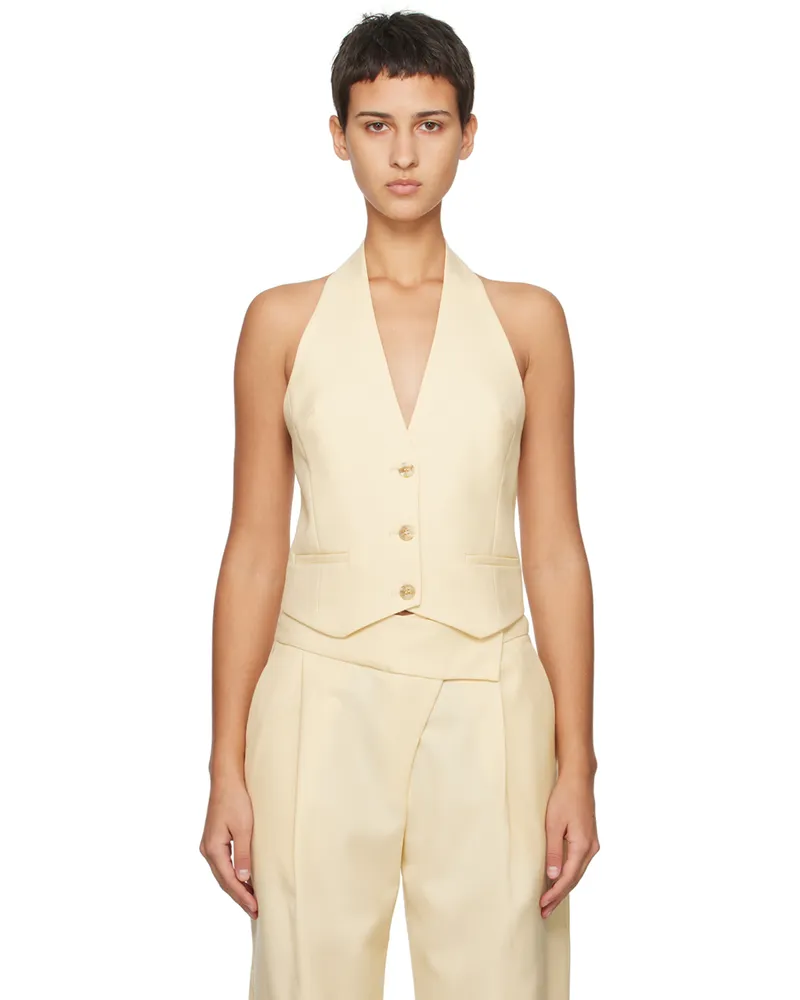 Esse Studios Yellow Delphi Vest Butter