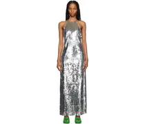 Silver Zazzle Maxi Dress