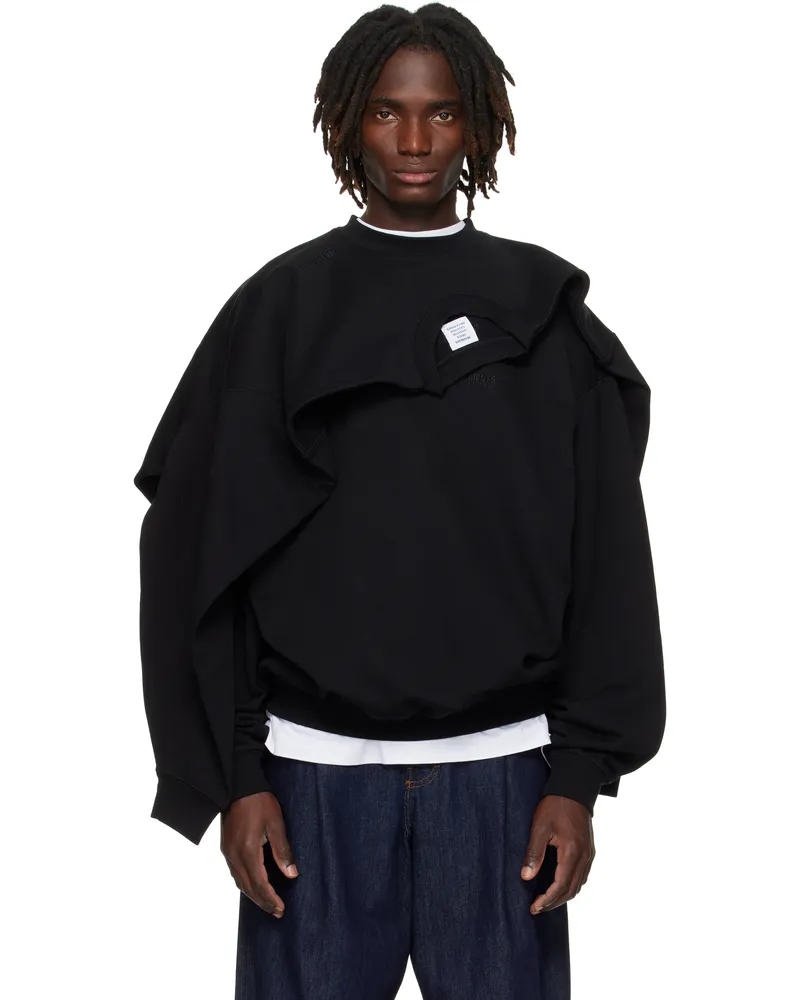 VETEMENTS Black Double Layered Sweatshirt Black
