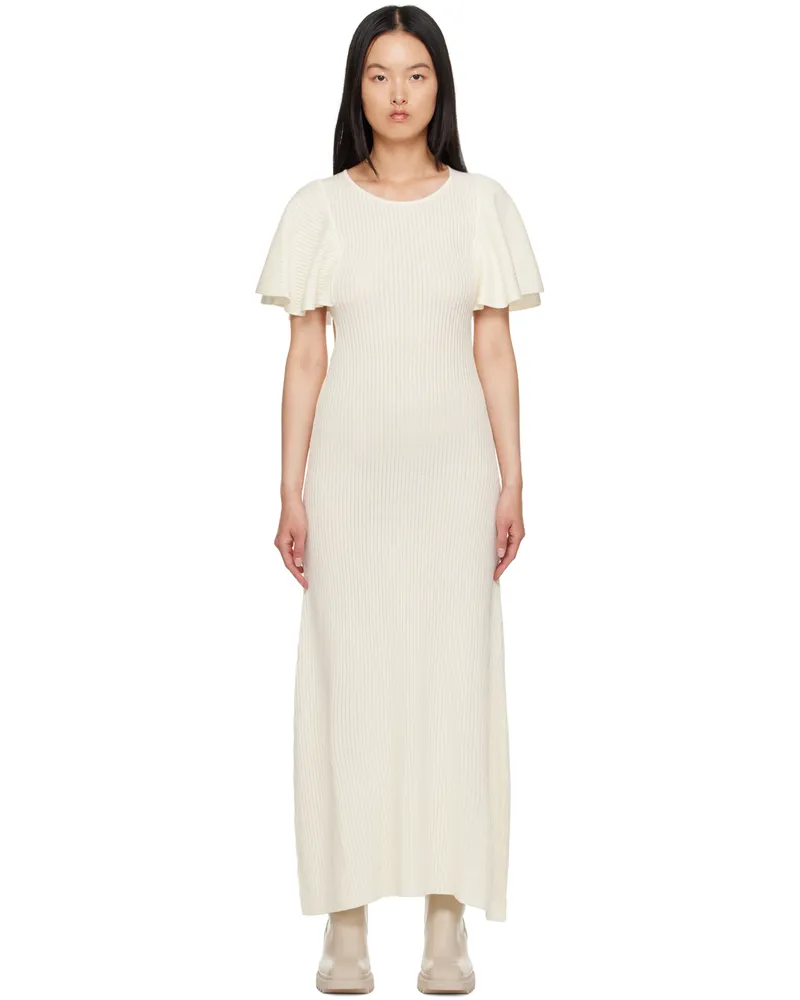 Chloé Off-White Ruffle Maxi Dress 107