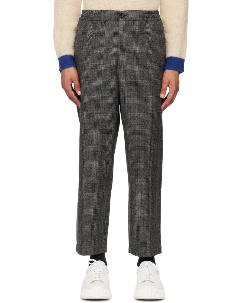 BARENA Gray Ameo Granato Trousers Unico