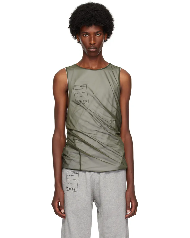 Olly Shinder Green Twisted Tank Top Green