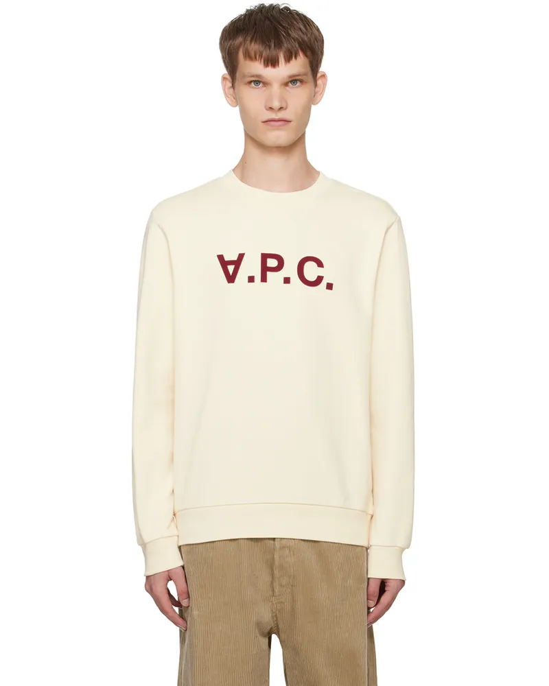 A.P.C. Off-White Standard Grand 'V.P.C.' Sweatshirt Alg