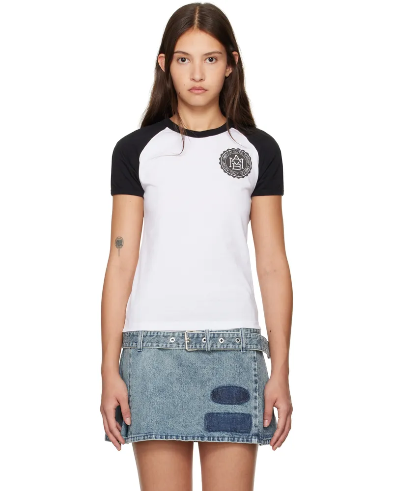 AMBUSH White Raglan T-shirt Blanc