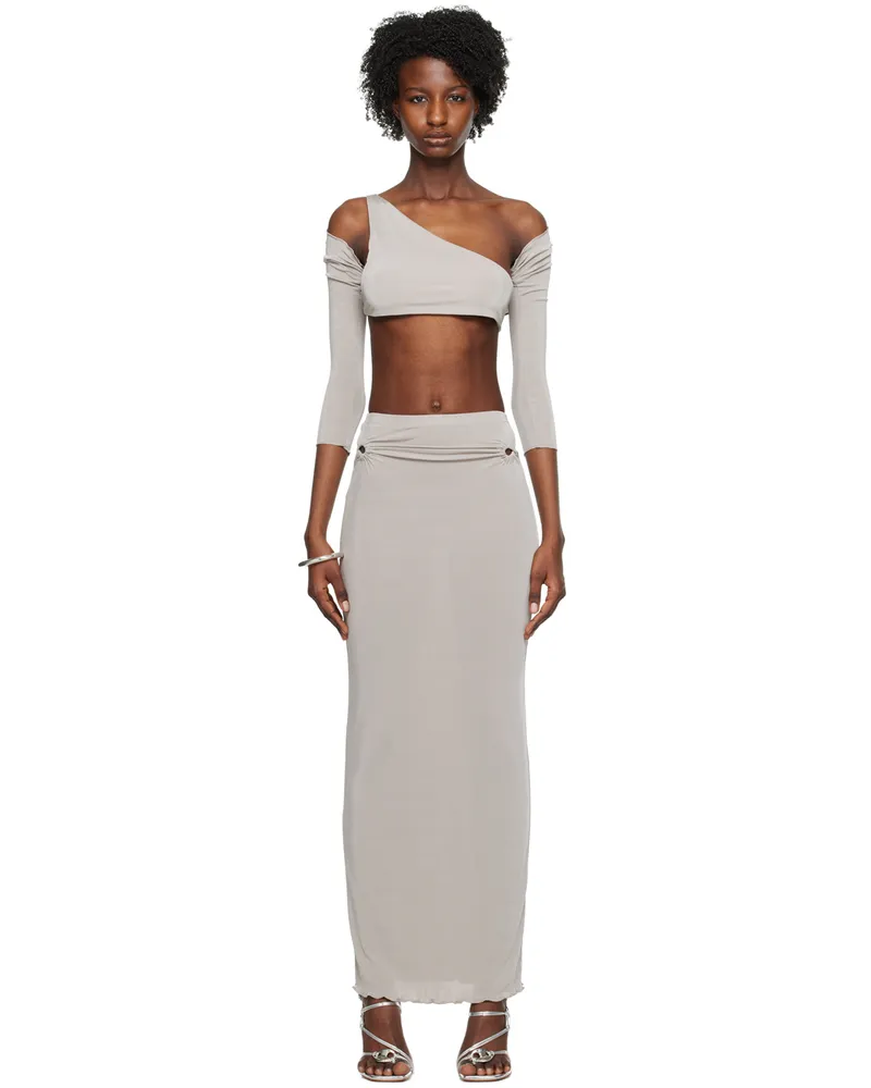 TYRELL SSENSE Exclusive Gray Camisole & Maxi Skirt Set Grey