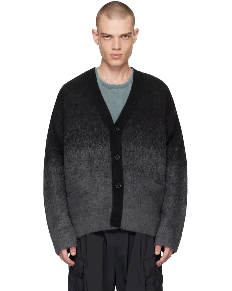 JUUN.J Black & Gray Gradient Cardigan 4