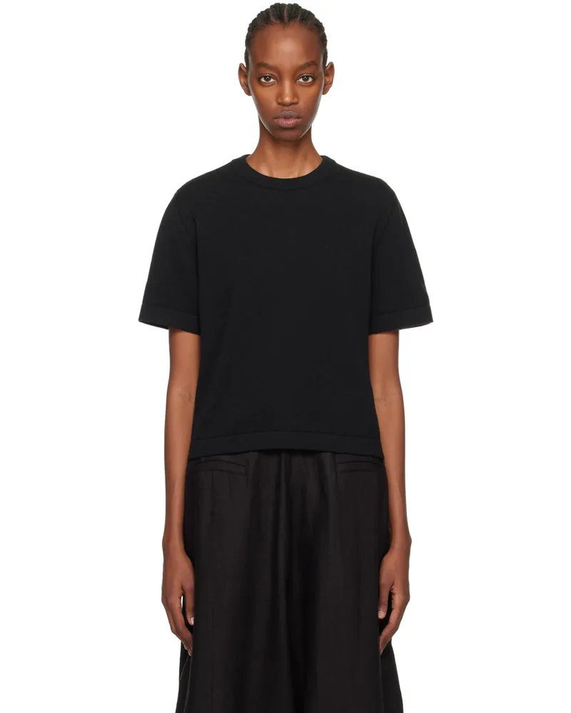 CORDERA Black Crewneck T-Shirt Black