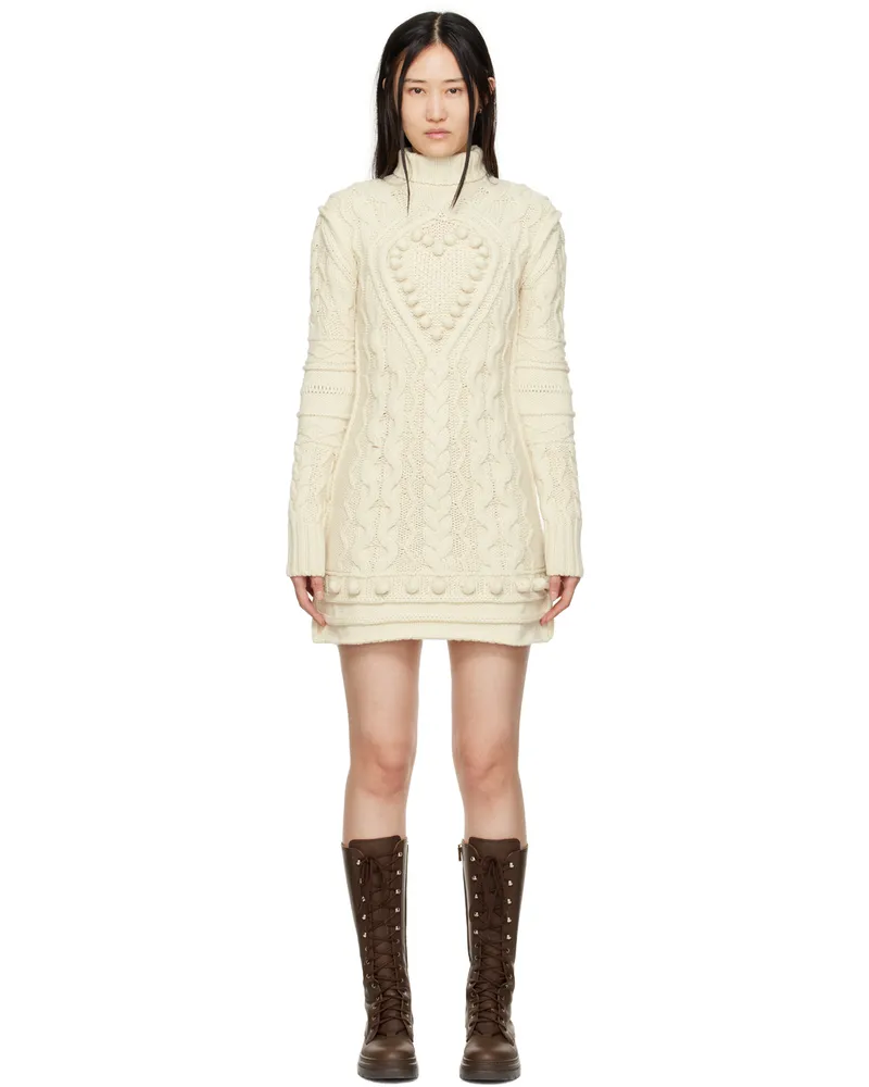 SPORTMAX Off-White Eligio Minidress 001