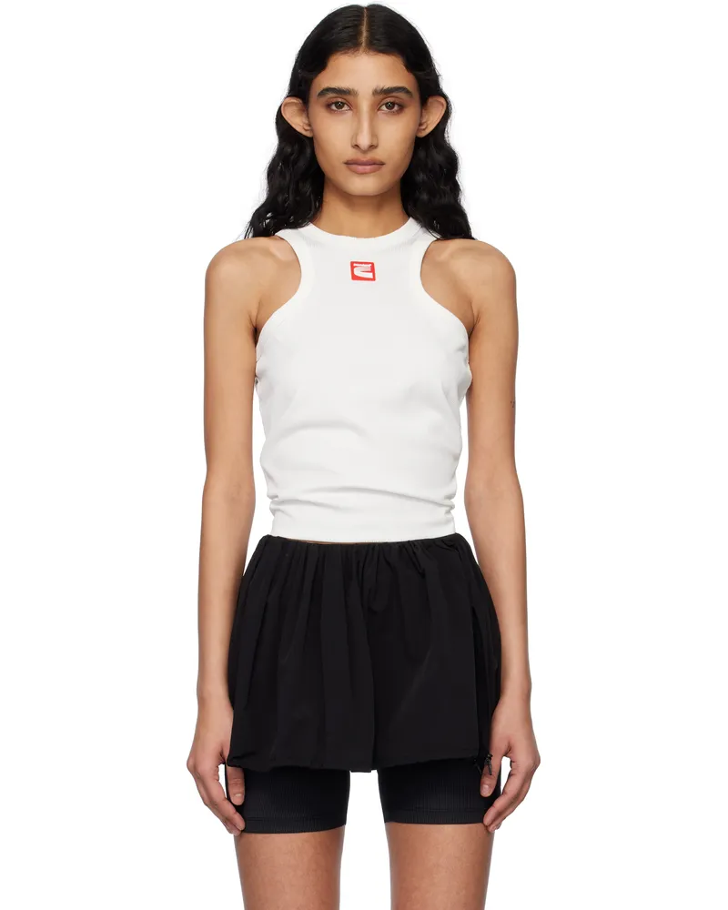 Kijun Off-White Patch Tank Top Off-white