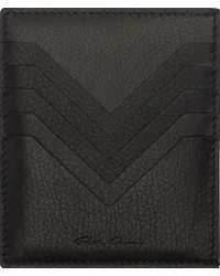 Rick Owens Black Porterville Square Card Holder Black