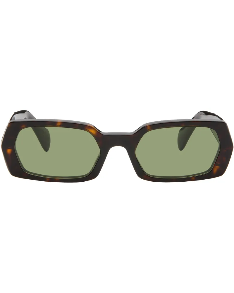 RETROSUPERFUTURE Brown 'L'Altro' Sunglasses Havana