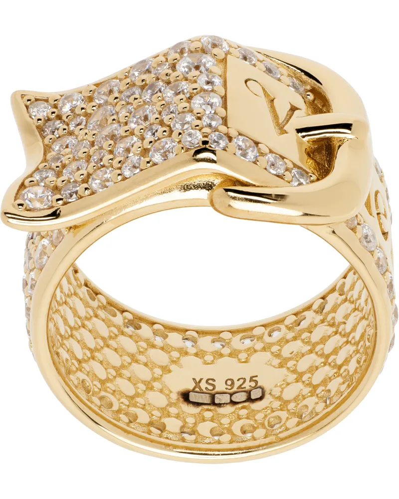 Vivienne Westwood Gold Pave Belt Ring bei MyBestBrands shoppen