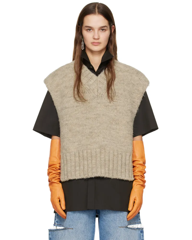 Maison Margiela Brown Botanical Dye Vest 119m