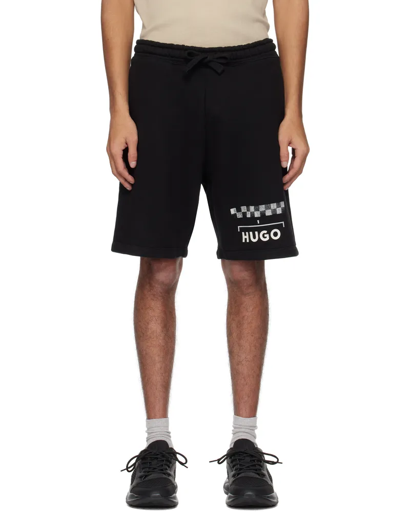 HUGO BOSS Black Racing Print Shorts 001-black