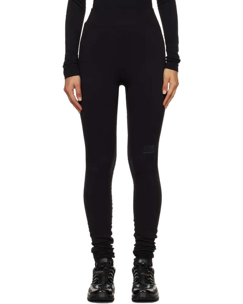 Maison Margiela Black Salomon Edition Seamless Leggings 900