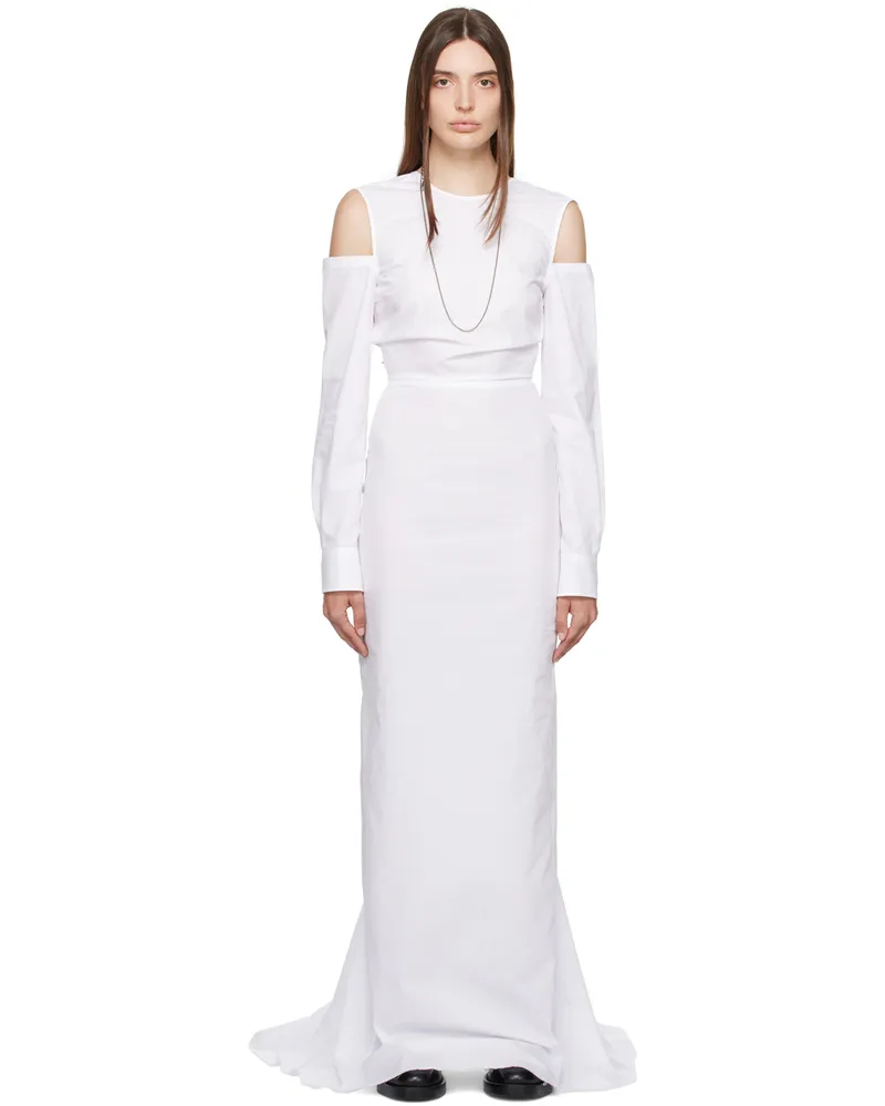 Ann Demeulemeester White Miek Maxi Dress 001
