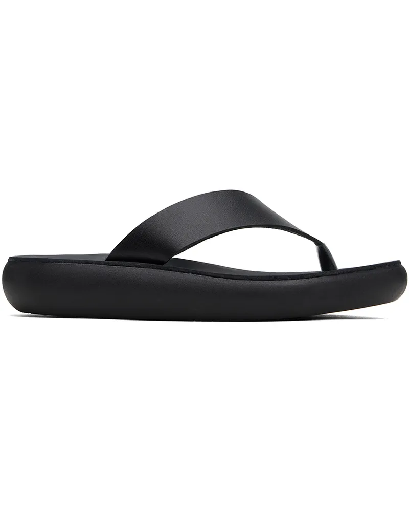 Ancient Greek Sandals Black Charys Comfort Sandals Black
