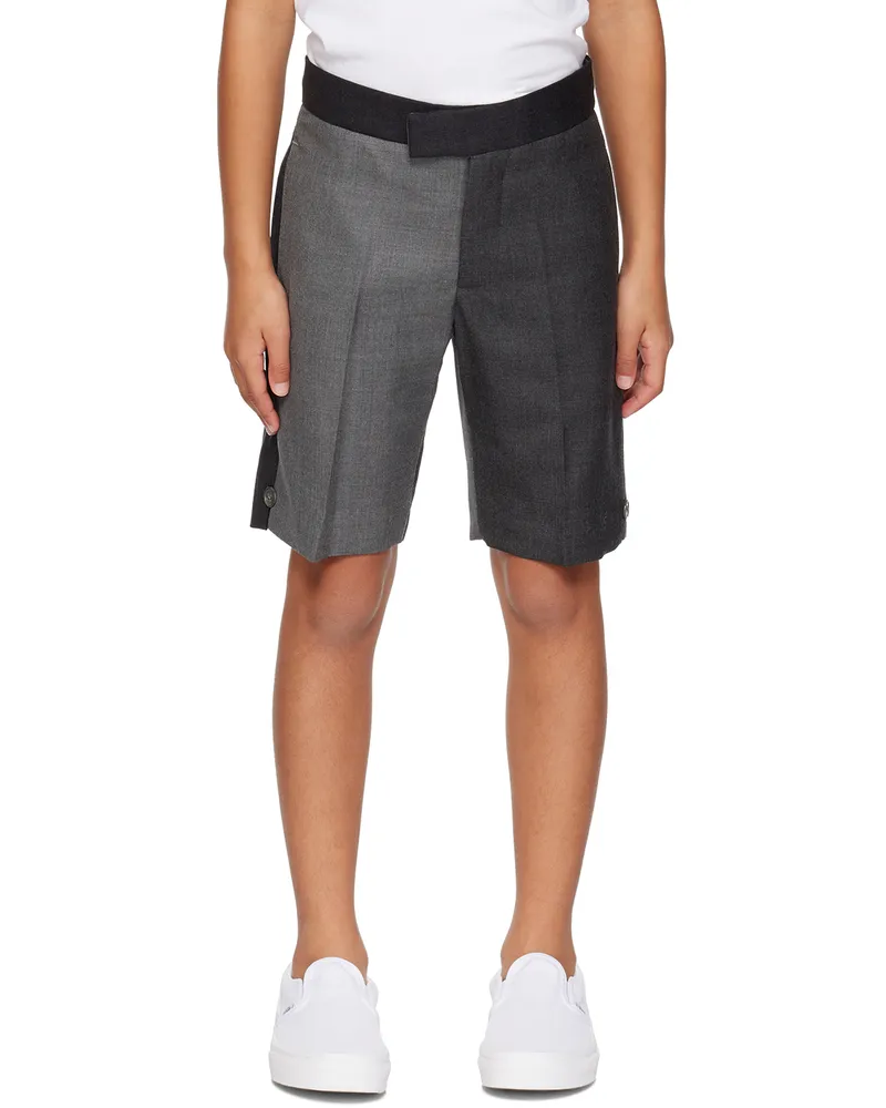Thom Browne Kids Gray Fun-Mix Shorts Med