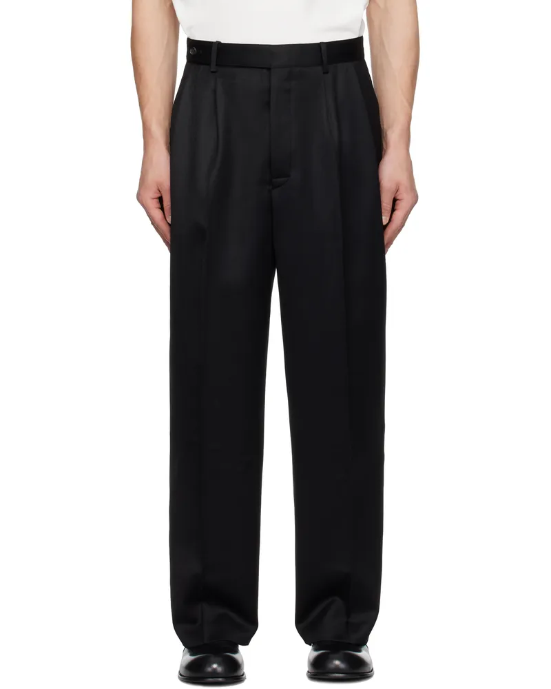 BODE Black Barathea McNab Trousers Black