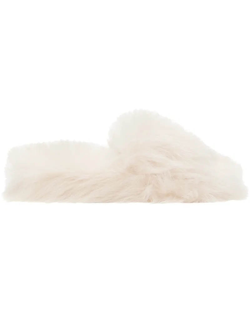 Bottega Veneta White Resort Slides 9013