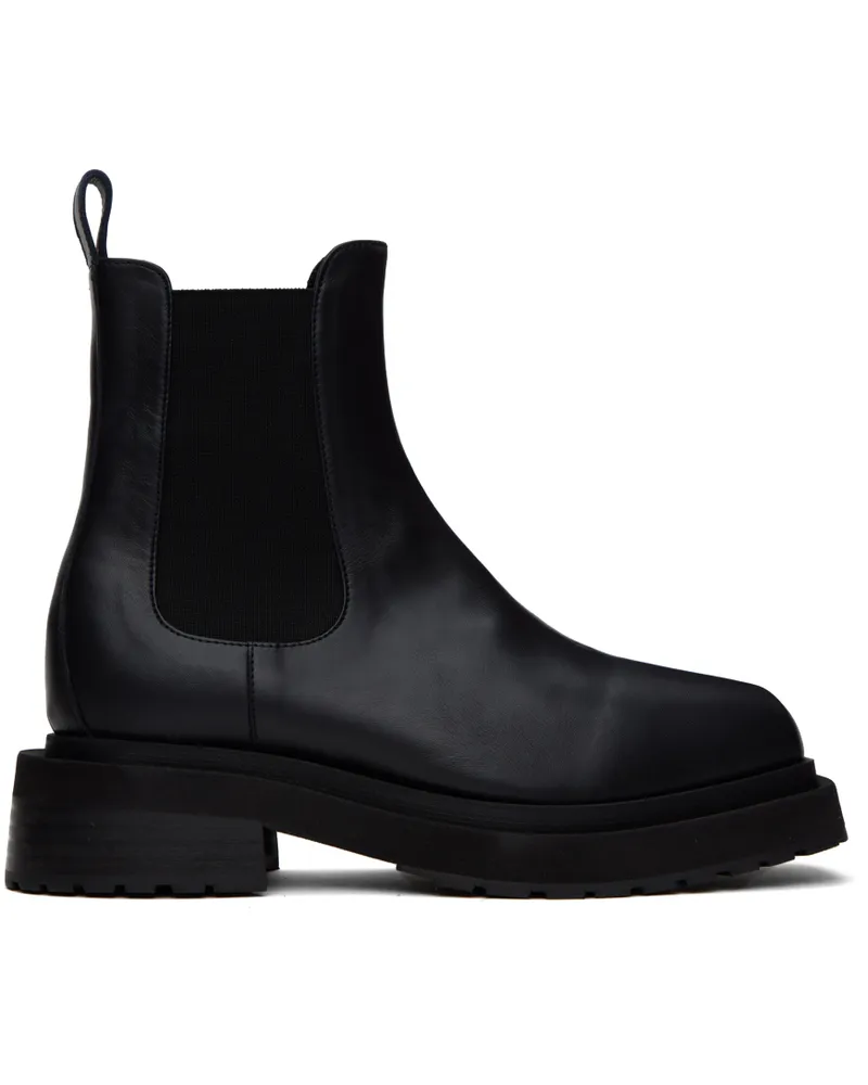 Eckhaus Latta Black Mike Chelsea Boots Black
