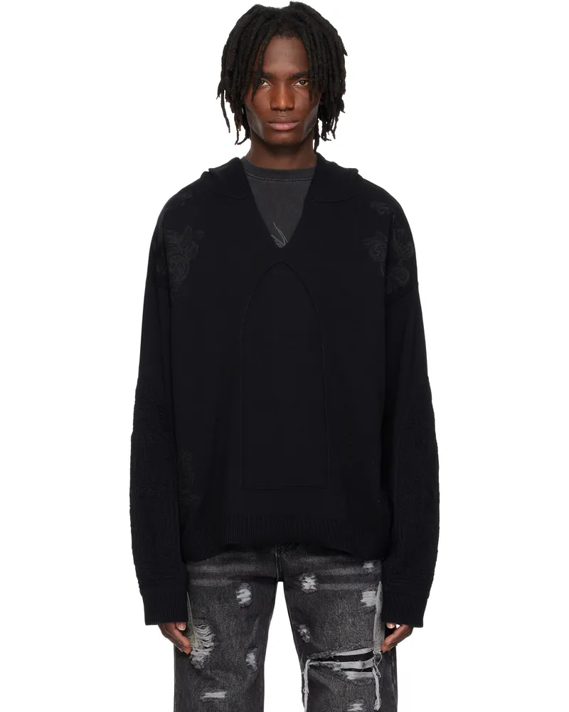 WHO DECIDES WAR Black Whim Hoodie Coal