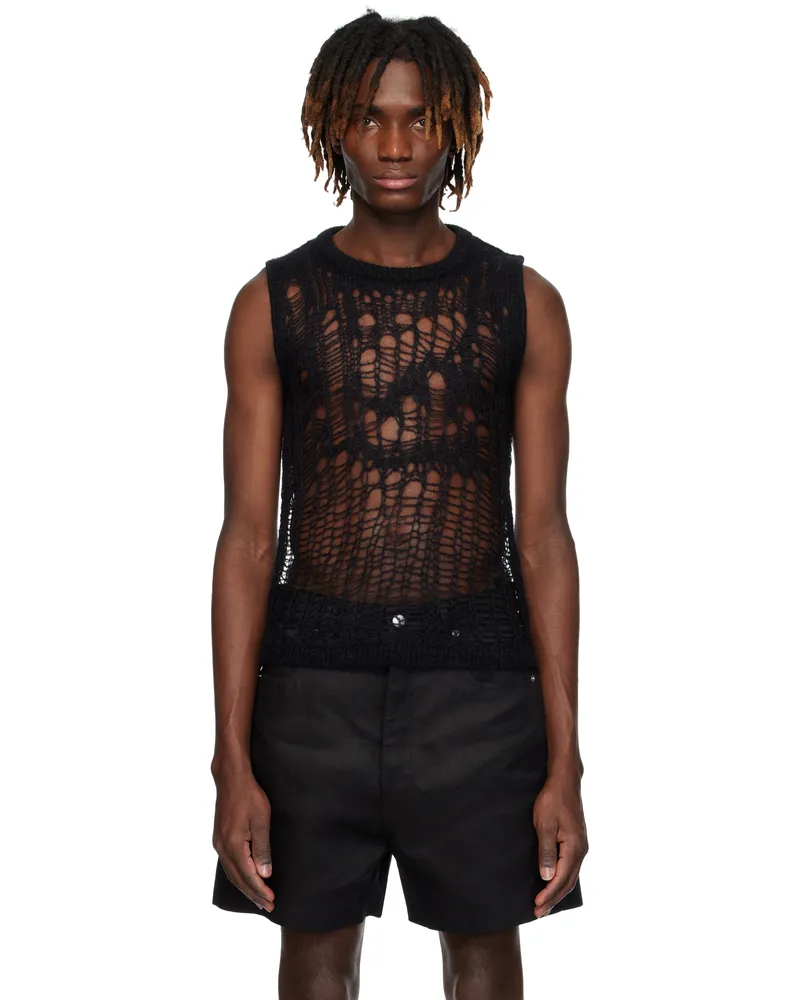 Rick Owens Black Hollywood Spider Sweater 09