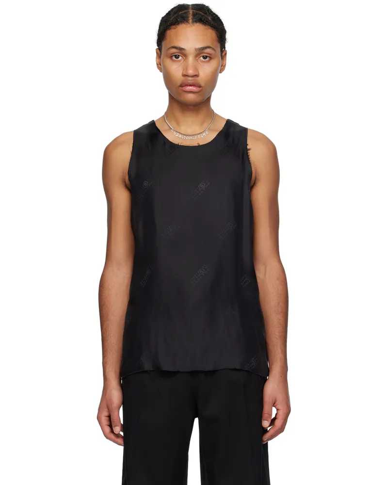 Maison Margiela Black Paneled Tank Top 961
