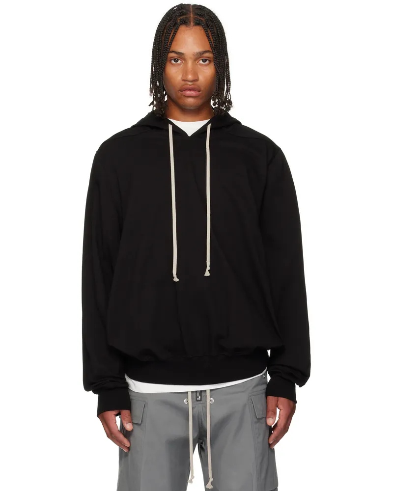 Rick Owens Black Concordians Heavy Jersey Hoodie 09