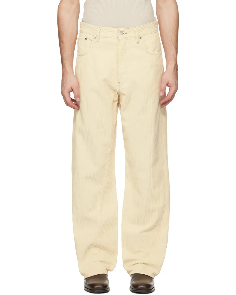 Sunflower Off-White Wide Twist Cord Trousers Off