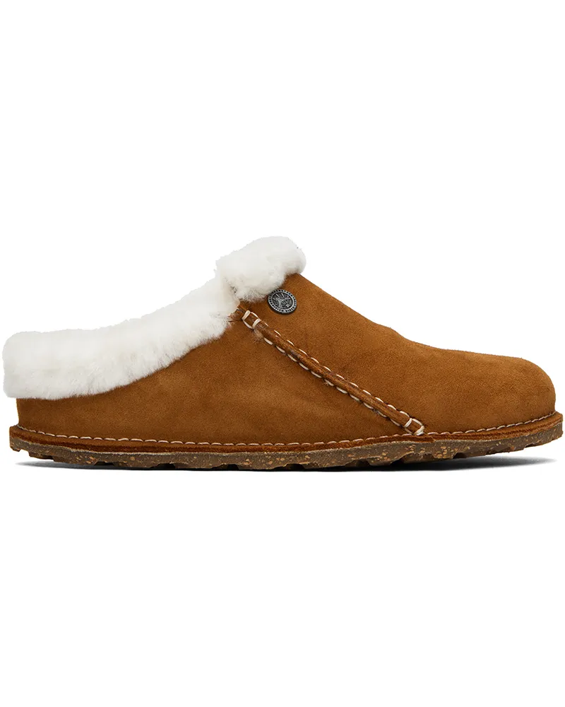 Birkenstock Tan Narrow Zermatt Premium Loafers Natural