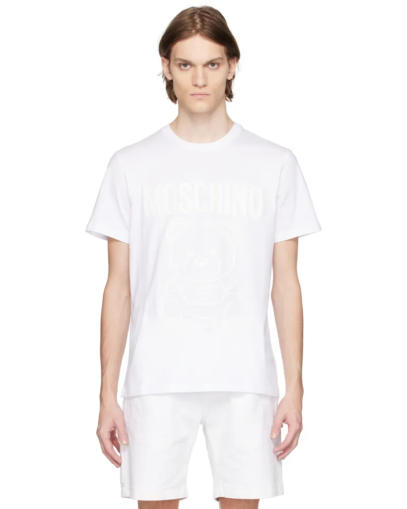 Moschino White Graphic T-Shirt V1001