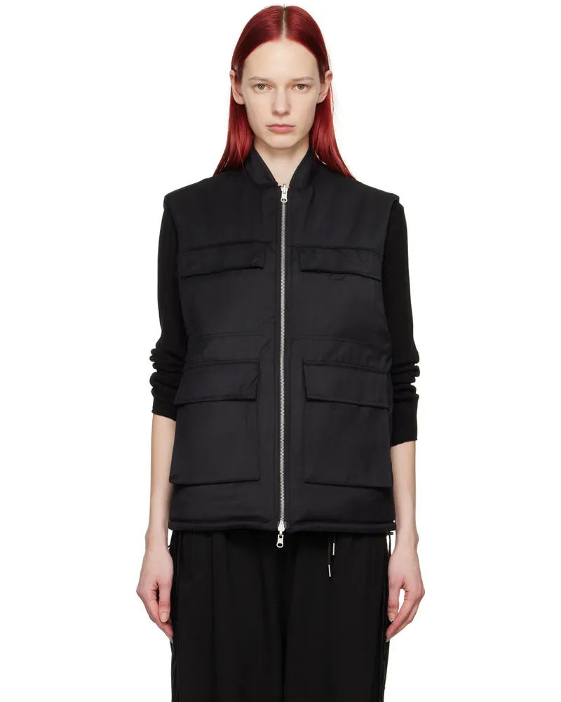 Youth Black Reversible Vest Black