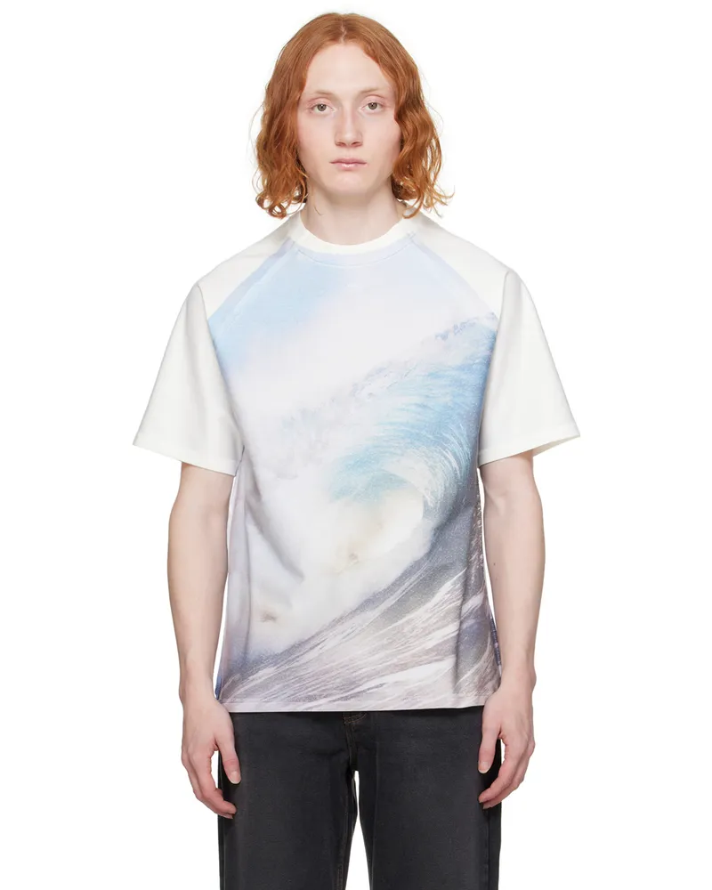 Adererror Off-White Graphic T-Shirt Sky