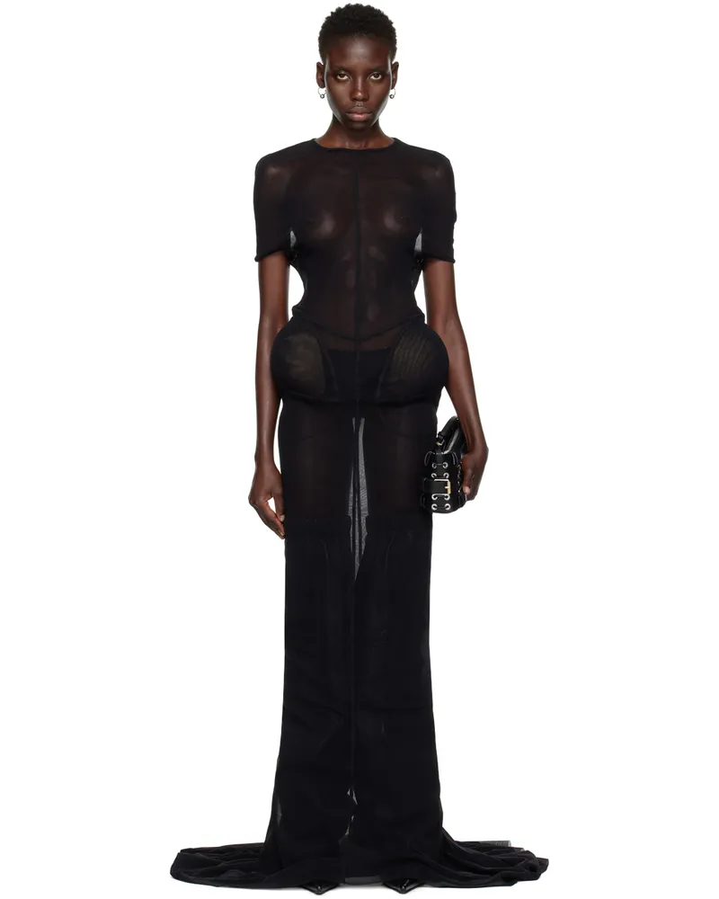 Jean Paul Gaultier Black Shayne Oliver Edition Maxi Dress 00