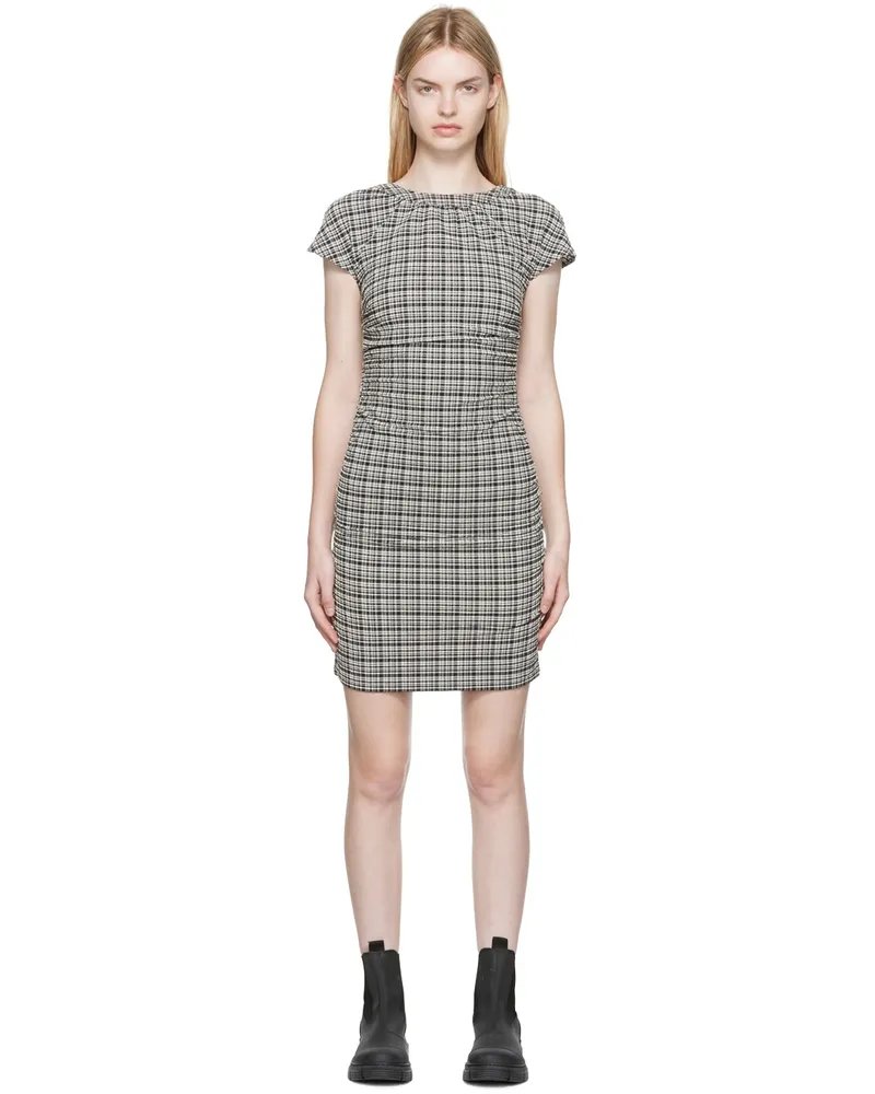 Ganni Black Check Dress 275