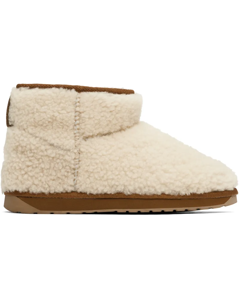 EMU Off-White Stinger Micro Teddy Boots Natural