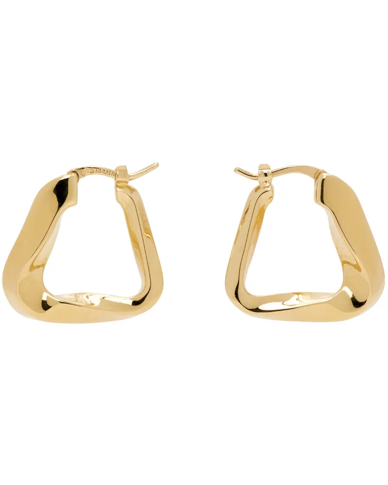 Bottega Veneta Gold Essentials Hoop Earrings 8120