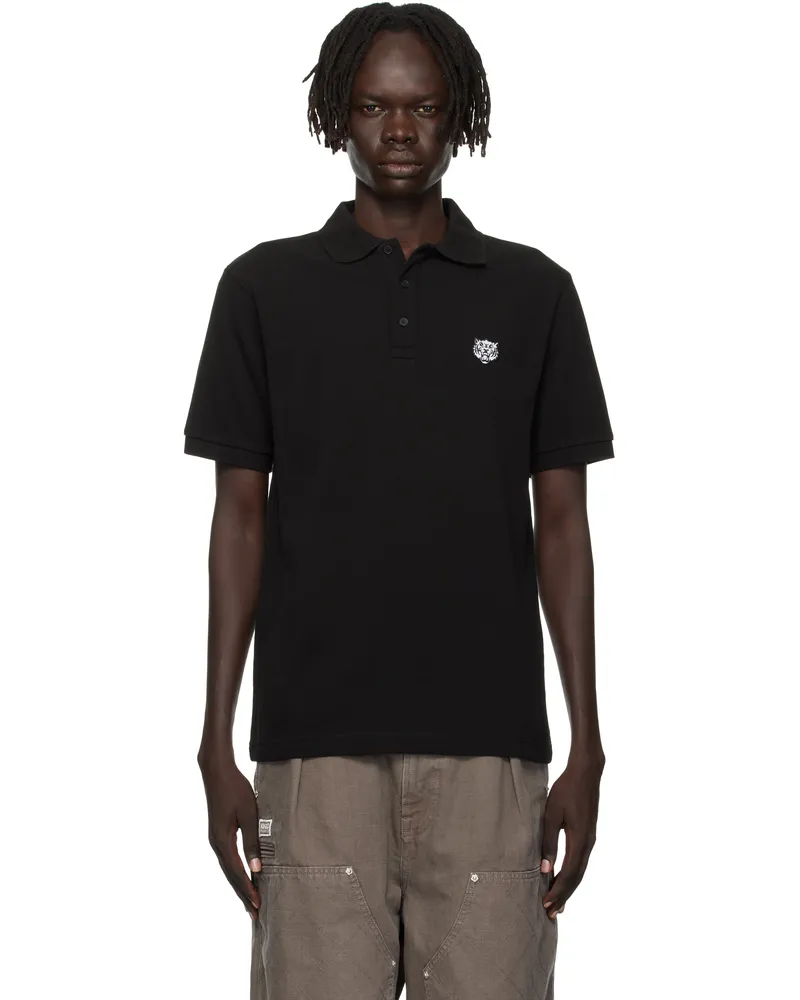 Kenzo Black Kenzo Paris 'KENZO Happy Tiger' Slim Polo Black