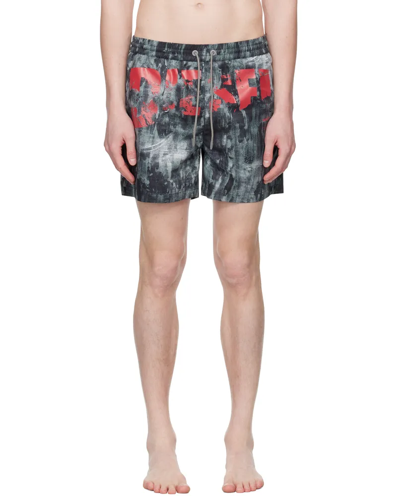 Diesel Black Rio-41-D-Pop Swim Shorts E6620