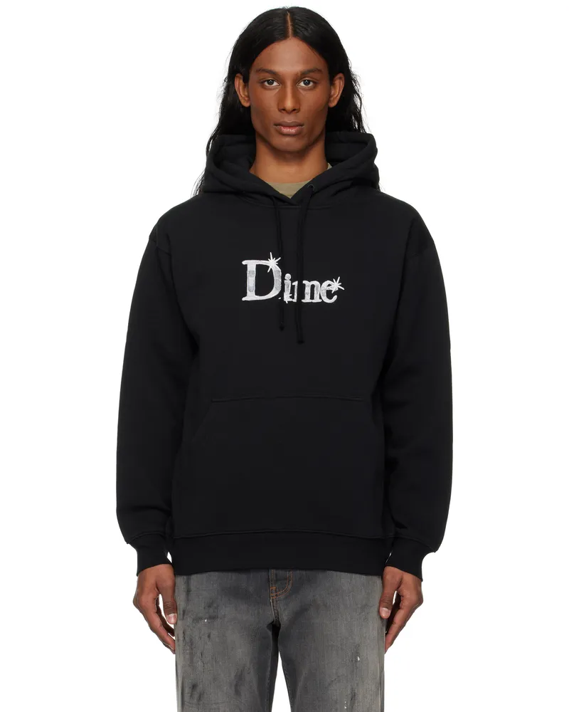 Dime Black Classic Shiny Hoodie Black