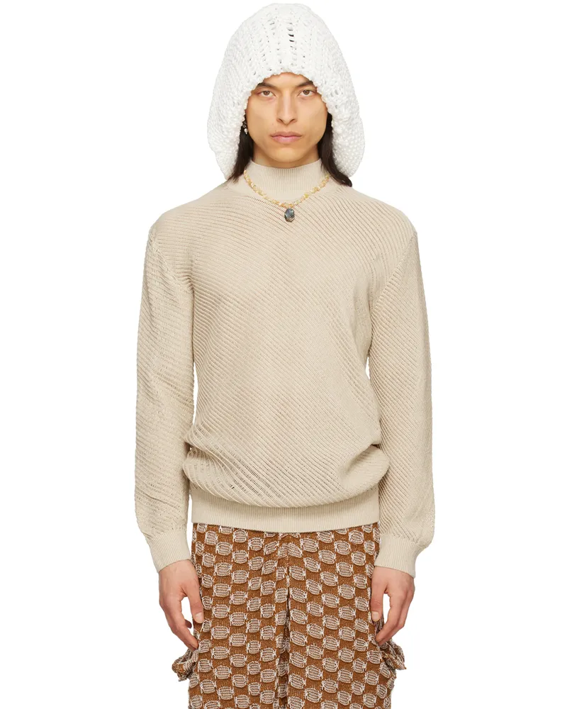 Isa Boulder SSENSE Exclusive Beige Sweater Calico