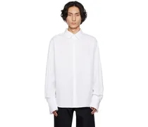 White Spliced Sinder Shirt