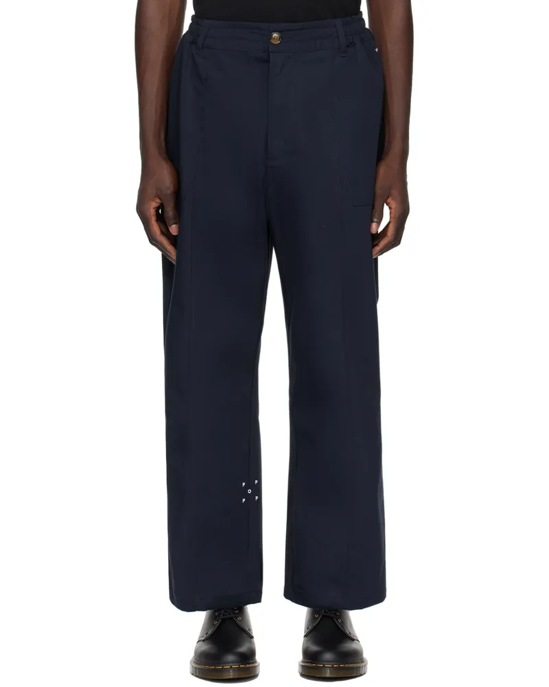 Pop Trading Company Navy Four-Pocket Trousers Navy